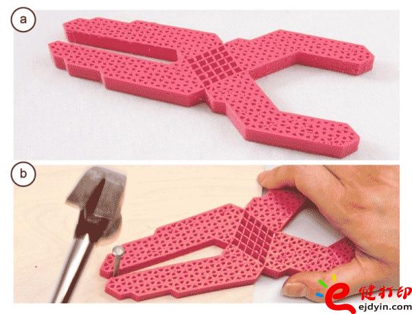 用Metamaterial技術一體打印的鉗子 [4D or 3D]3D打印技術升級版-3D打印可形變微結構新鮮出爐