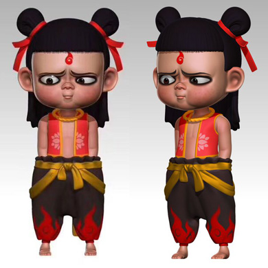 哪吒手辦3D打印3